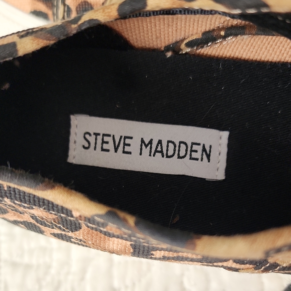 Steve Madden Leopard Print Sneakers - Picture 8 of 11